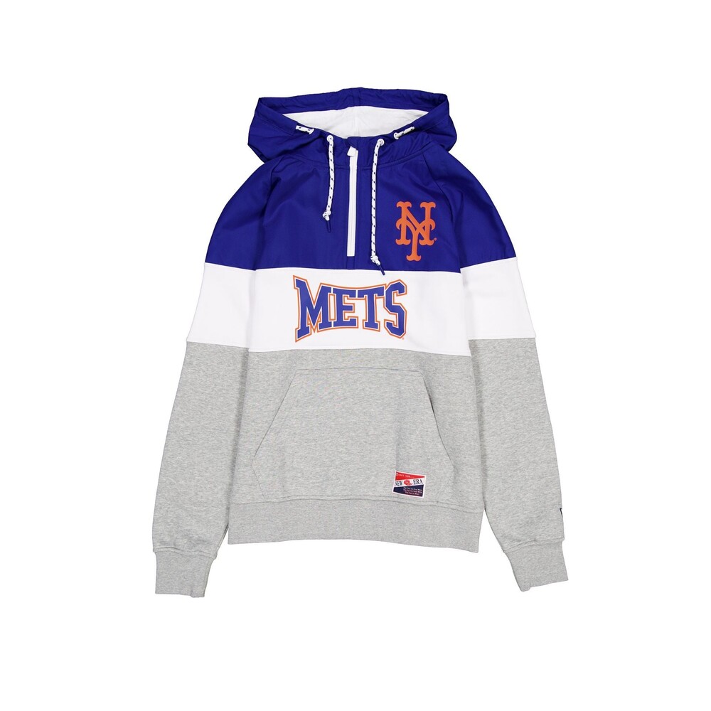 New Era New York Mets Throwback Color Block Hoodie - Size S